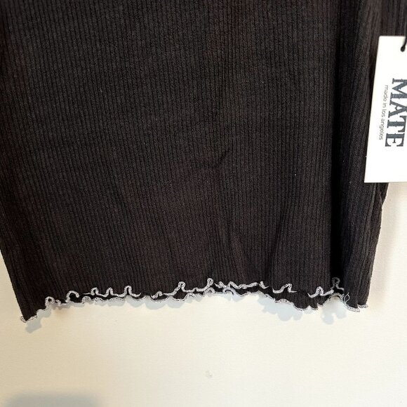 NWT MATE the Label Black Raylin Mockneck Tank - S/M - Picture 6 of 7